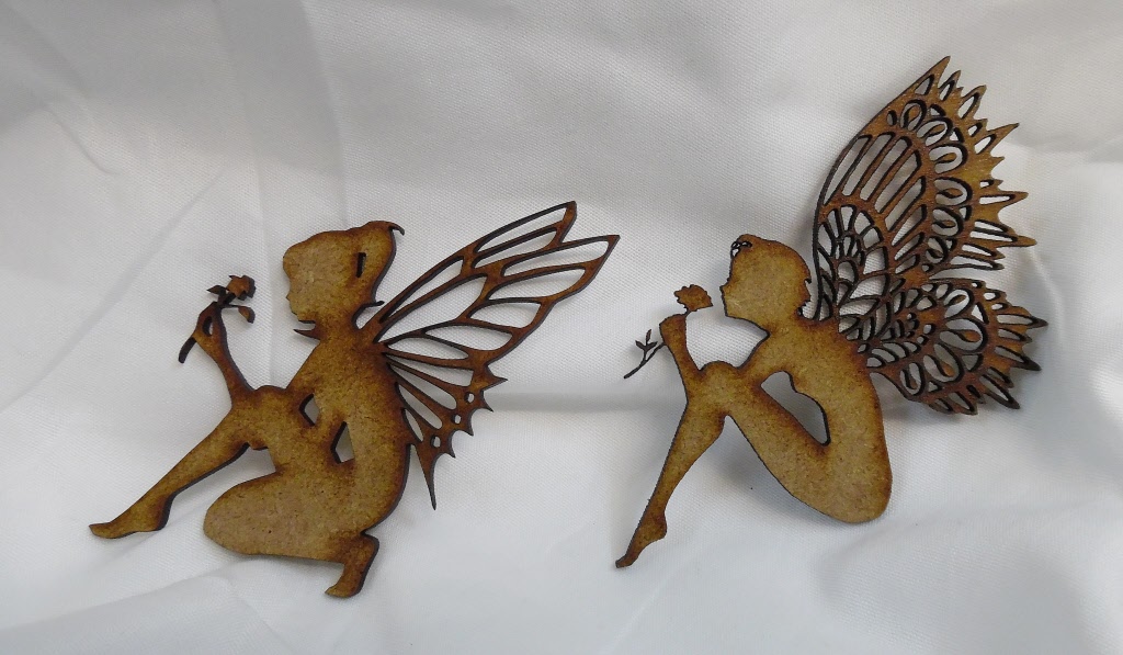 wood and card craft cutoouts Fairies, Angels and Fantasy shapes.