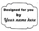cartouche designed for your